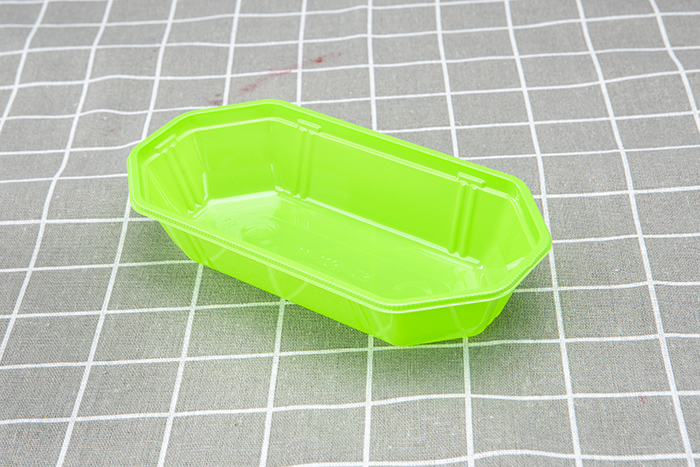 Wholesale Silver Dry Fruit Tray – New disposable pet transparent color plastic fruit and vegetable boat type tray mango packing box 21-11 – Yihao