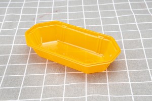 Good Quality Fresh Fruit And Vegetable Packaging – New disposable pet transparent color plastic fruit and vegetable boat type tray mango packing box 21-11 – Yihao