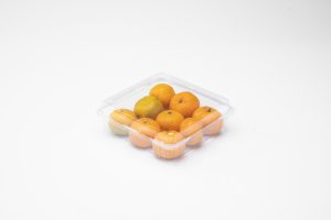 Multi – compartment Flip – top Box of Disposable Fruit Packaging Containers