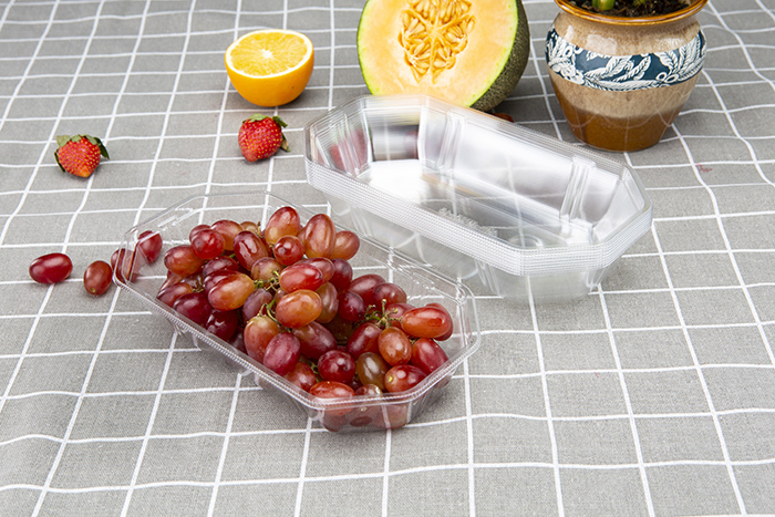 China Wholesale Plastic Fruit Packing –  GLD-TP23-13 New disposable pet transparent color plastic fruit and vegetable boat type tray mango packing box/thermoformed packaging trays – Yihao