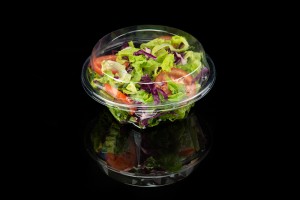 GLD-08B Disposable large diamond fruit box fresh fruit cutting salad bowl fruit and vegetable lunch transparent box packing