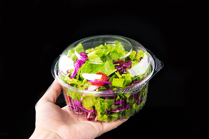 Factory directly supply Clear Salad Container Manufacturer – 750g GLD-32DL Round 1000ml vegetable salad clamshell containers /Salad Clamshell Packaging – Yihao