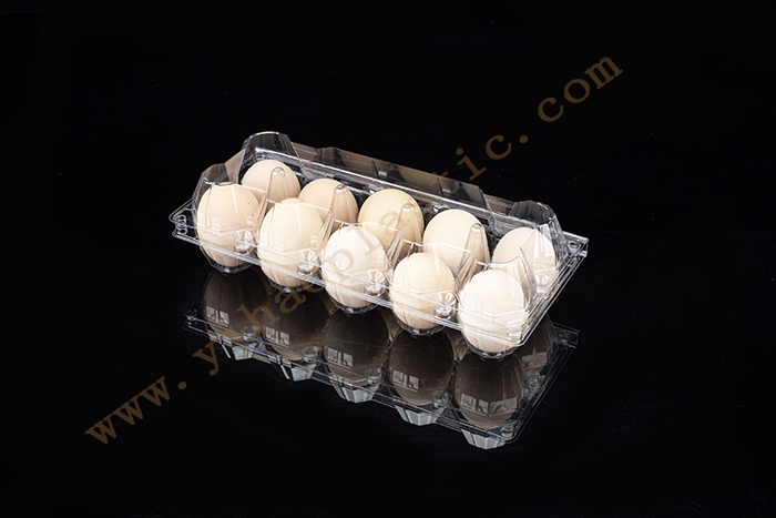 OEM Manufacturer Plastic Togo Boxes – 10 count plastic egg containers GLD-00C10 /plastic egg tray – Yihao