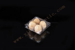 Manufacturing Companies for Take Out Boxes Wholesale –  4 count plastic egg containers GLD-00C2 /plastic tray for eggs – Yihao