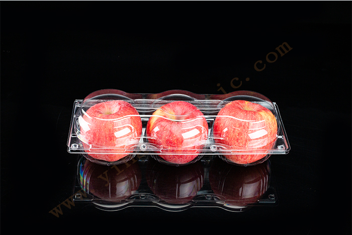 3 count GLD-AP3D Apple Clamshell Packaging