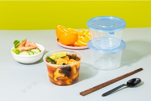 China wholesale Biodegradable Take Out Boxes –  GLD-D-22 550ML disposable togo containers |clear take out containers – Yihao