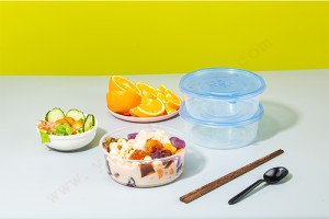 China wholesale Biodegradable Take Out Boxes – GLD-D-11 600ML clear take out boxes | round take out containers – Yihao