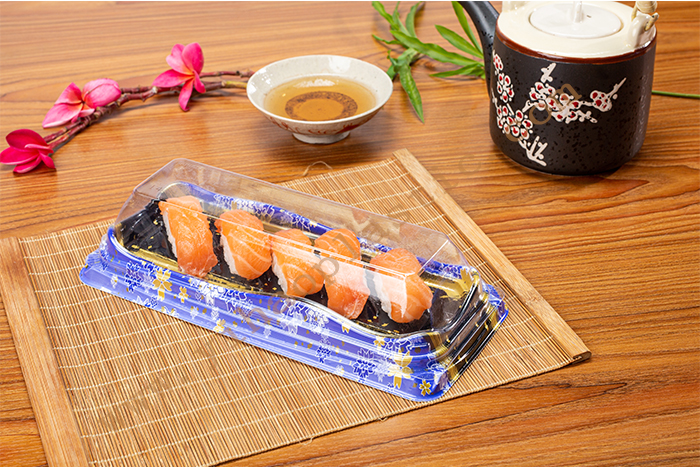 5Rolls GLD-TH1-5 Sushi container with lid/sushi tray with lid