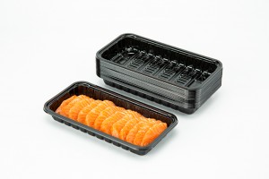 GLD-1910（black）Map trays/Disposable black fresh tray packaging