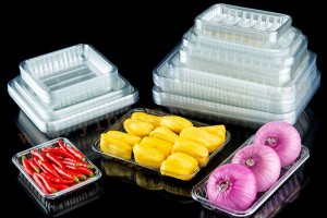 Wholesale Discount Round 2 Compartment Transparent Fruit Tray With Lid Manufacturer – Food packaging tray manufacturer/clear MAP trays – Yihao